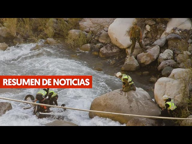 ⁣Muere niña de 10 años, arrastrada por río en Cajón del Maipo  / Resumen de noticias AM 7 octubre