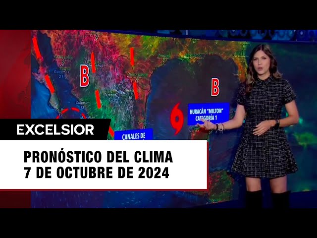 ⁣Clima para hoy 7 de octubre de 2024