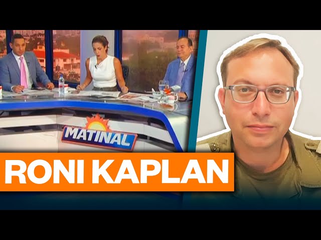 ⁣Roni Kaplan, Vocero del ejército de Israel | Matinal