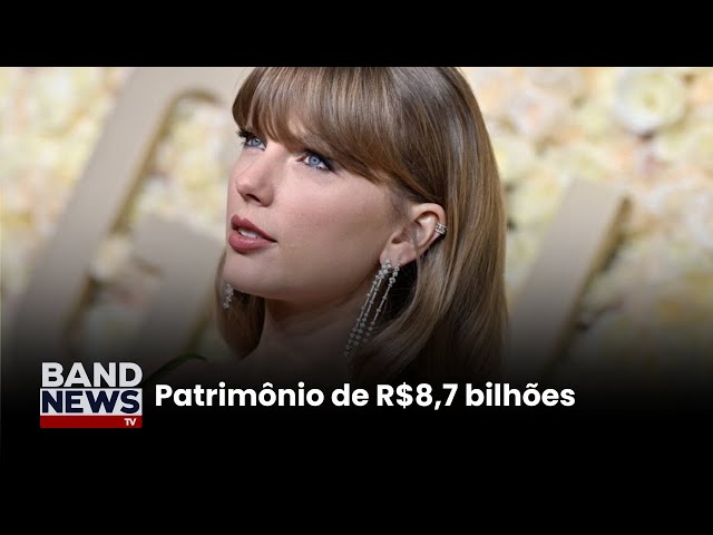 ⁣Taylor Swift se torna a cantora mais rica do mundo | BandNews TV