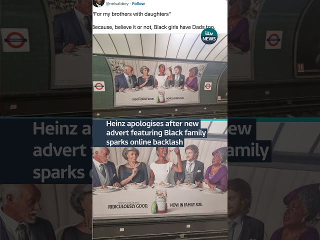 ⁣Heinz apologises after new advert featuring Black family sparks online backlash | ITV News