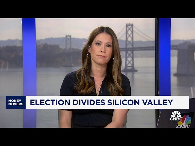 ⁣Election sparks division in Silicon Valley