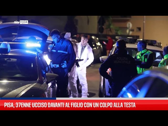 ⁣Omicidio a Pisa, uomo ucciso davanti al figlio