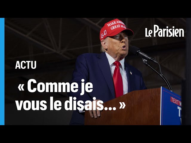 ⁣Trump reprend son discours là où une tentative d'assassinat l'avait interrompu