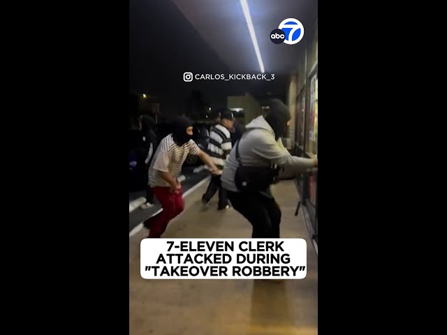 ⁣7-Eleven clerk in Anaheim attacked during "takeover robbery"