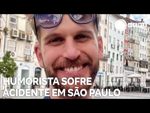 ⁣Humorista Paul Cabannes sofre acidente em estrada de São Paulo