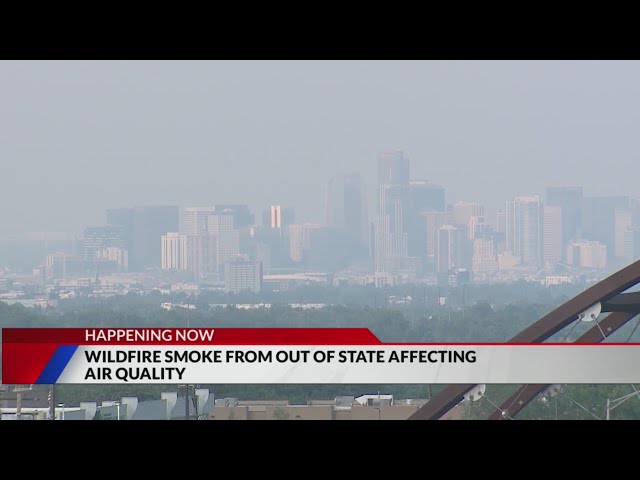 ⁣Out-of-state fires causing visible smoke in Colorado