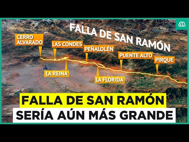 ⁣Falla de San Ramón podría ser más grande: Llegaría hasta Pirque