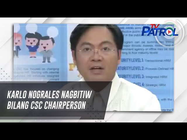 ⁣Karlo Nograles nagbitiw bilang CSC chairperson | TV Patrol