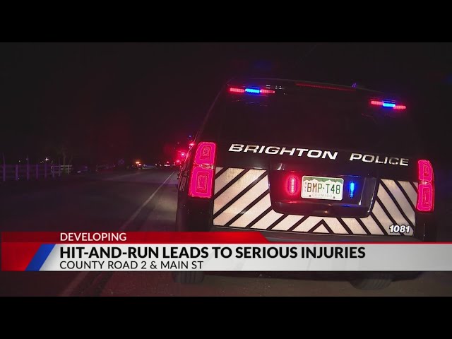 ⁣Brighton police seek hit-and-run suspect vehicle after pedestrian struck twice