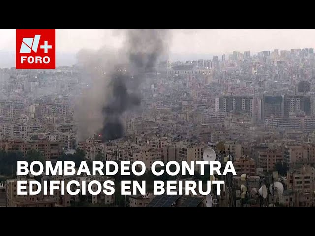 ⁣Bombardeos de Israel contra objetivos de Hezbolá en Beirut - Expreso de la Mañana