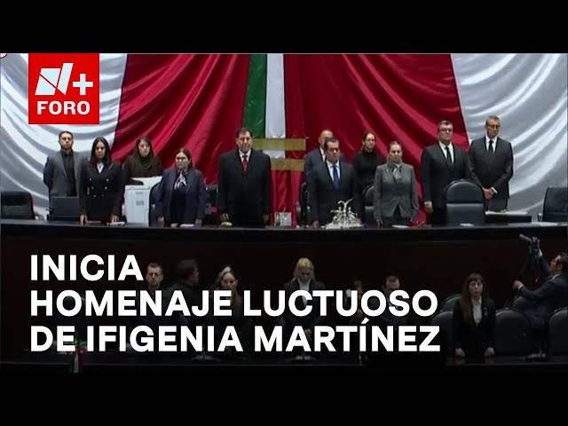 ⁣Inicia homenaje de cuerpo presente de Ifigenia Martínez en la Cámara de Diputados - Las Noticias