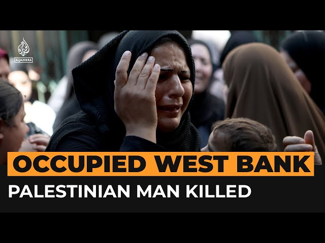 ⁣Funeral held for Palestinian man killed in occupied West Bank | Al Jazeera Newsfeed