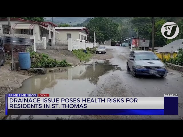 ⁣Drainage Issue Poses Health Risks for Residents in St. Thomas | TVJ News