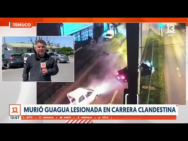 ⁣Muere bebé de 3 meses que iba en auto chocado por vehículos que participaban de carrera clandestina