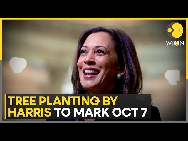 ⁣US Presidential Election 2024: Kamala Harris Marks October 7 Attacks With Memorial Tree Planting