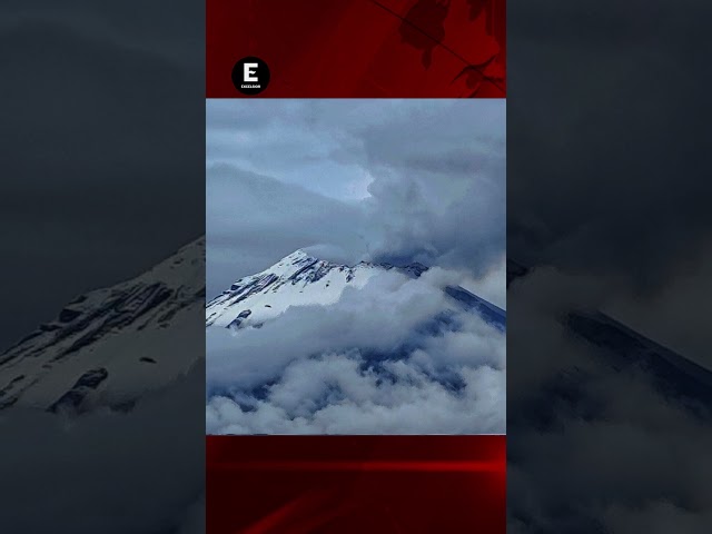 ¡Se adelantó el invierno! Volcán Popocatépetl sorprende cubierto de nieve