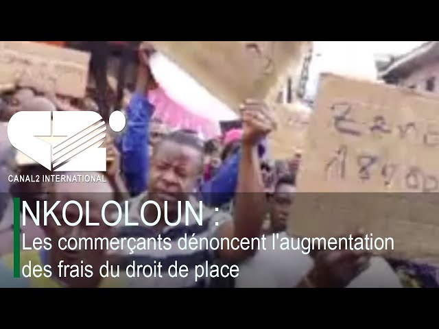 ⁣NKOULOULOUN : Les commerçants dénoncent l'augmentation des frais du droit de place