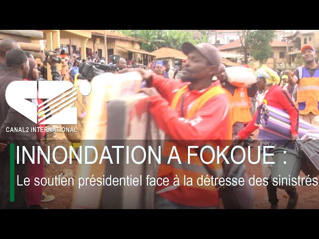 ⁣INNONDATION A FOKOUE :  Le soutien présidentiel face à la détresse des sinistrés