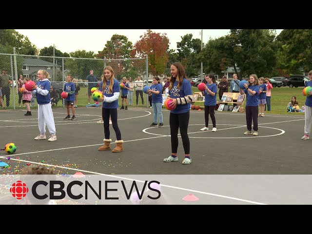 ⁣'She was a legend': Basketball court pays tribute to former P.E.I. principal