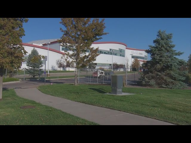 ⁣Demolition crews put up fencing around 1stBank Center in Broomfield