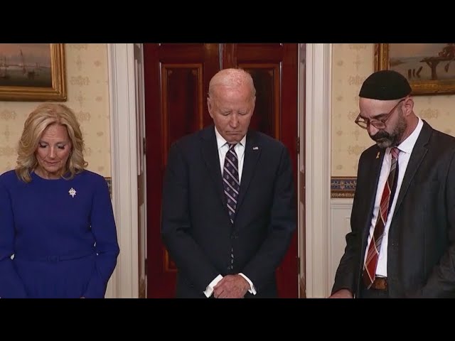 ⁣Biden marks one year since Hamas Oct. 7 attack