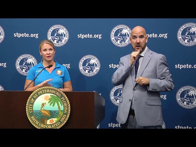 ⁣WATCH LIVE: St. Petersburg Mayor Hurricane Milton update