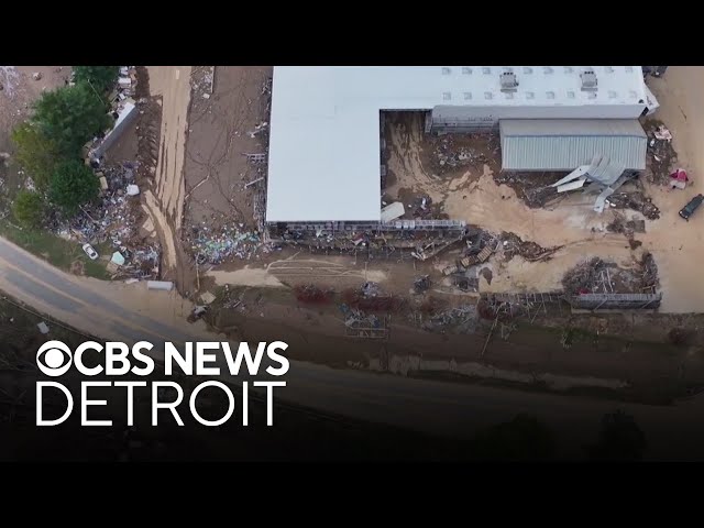 ⁣Michigan DTE crews work on restoring power in Georgia after Hurricane Helene