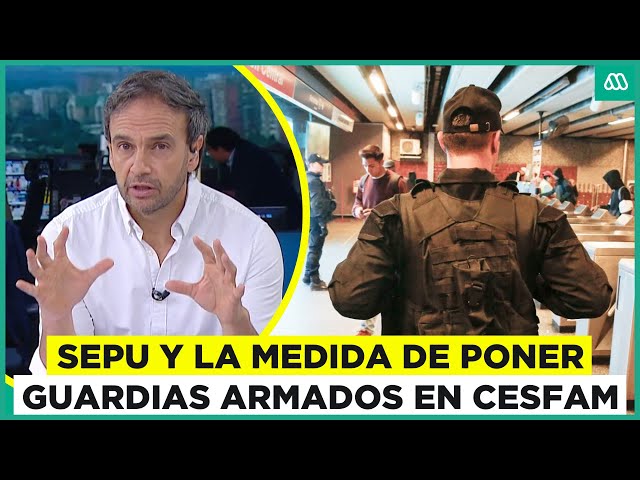 ⁣"¿Se dan cuenta a lo que hemos llegado?": Sepu por guardias armados en Cesfam