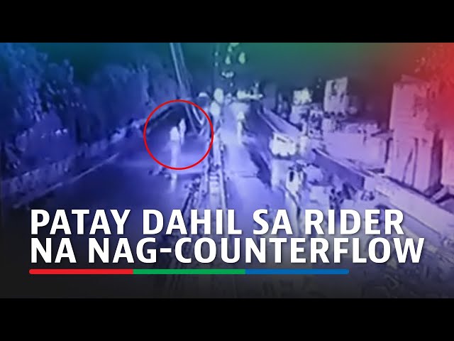 ⁣Lalaki patay matapos mabangga ng rider na nag-counterflow sa Nagtahan