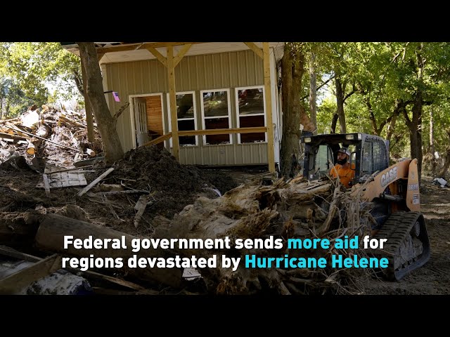 ⁣Federal government sends more aid for regions devastated by Hurricane Helene