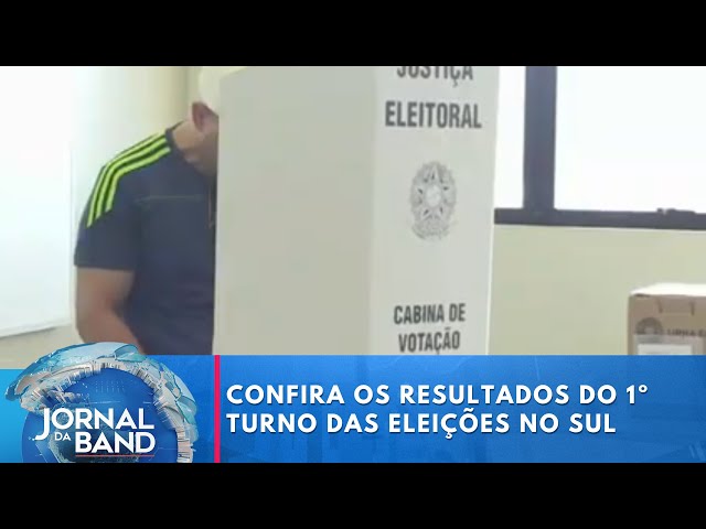 ⁣Confira os resultados do primeiro turno das eleições no sul do país | Jornal da Band