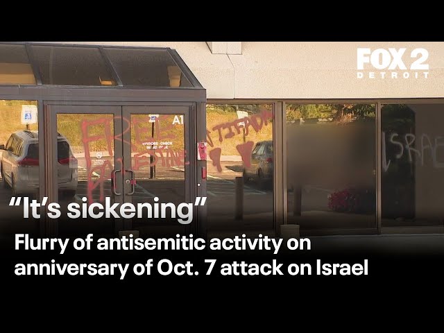 ⁣Anti-Jewish imagery, graffiti in metro Detroit on Oct. 7 anniversary