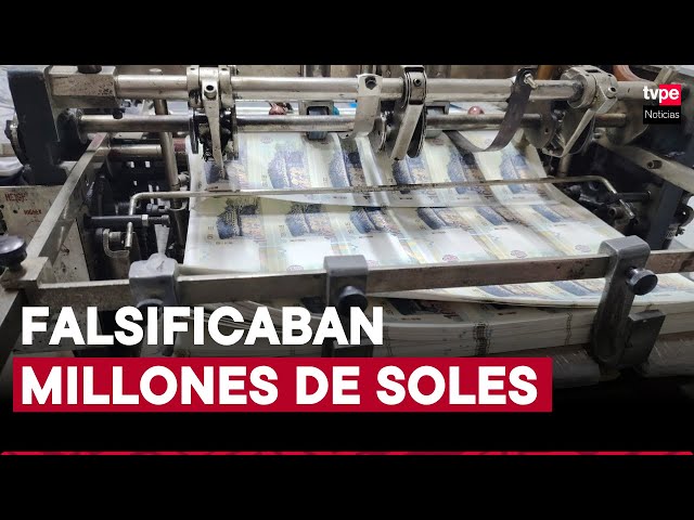 ⁣SMP: intervienen a banda que falsificaba billetes con la finalidad de enviarlos a Bolivia