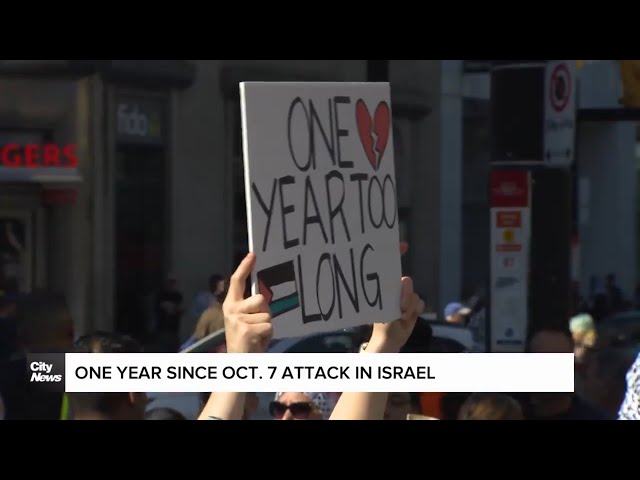 ⁣Impact on Toronto politics one year since October 7 attack in Israel