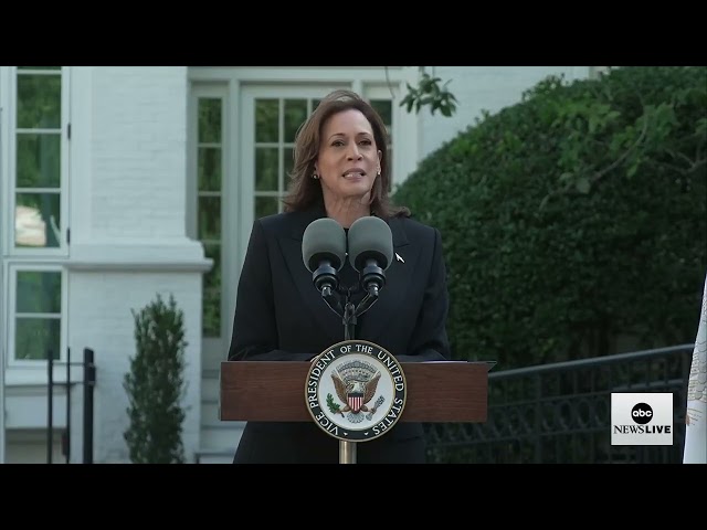 ⁣Kamala Harris marks Oct. 7 anniversary of Hamas' attack on Israel