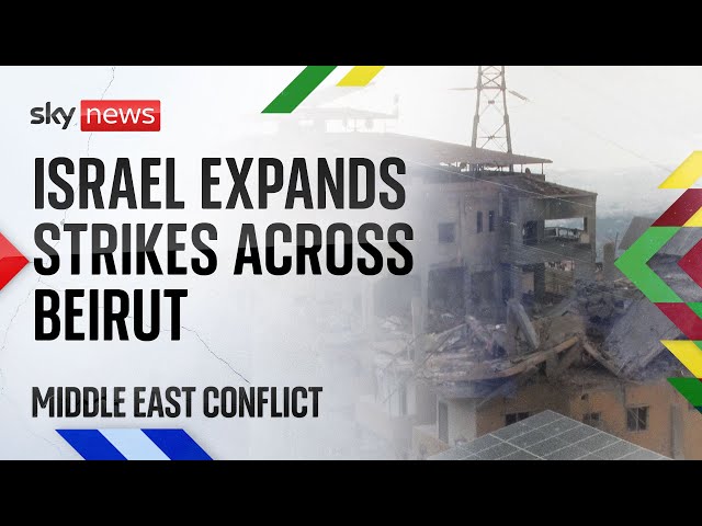 ⁣Israel hits more targets across Beirut | Israel-Hezbollah conflict