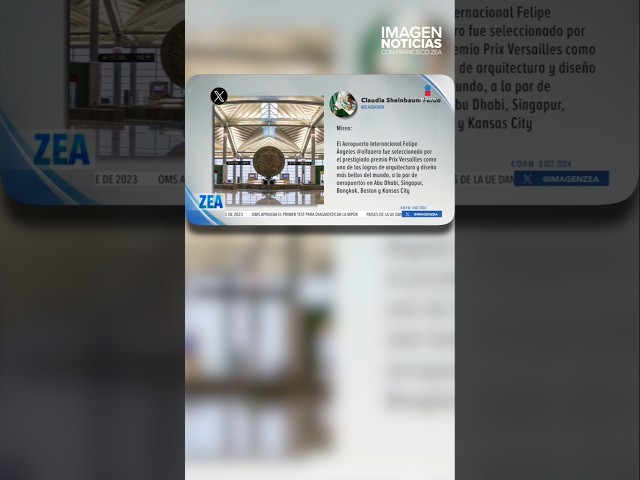 ⁣El AIFA, entre los aeropuertos más hermosos del mundo | Shorts | Zea