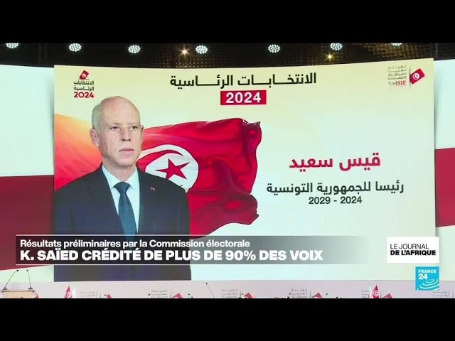 ⁣Tunisie : Kaïs Saïed réélu avec 90,7 % des voix, selon les résultats officiels • FRANCE 24