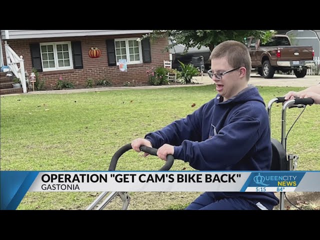 ⁣Adaptive bike stolen from Gastonia teen with Down syndrome and autism