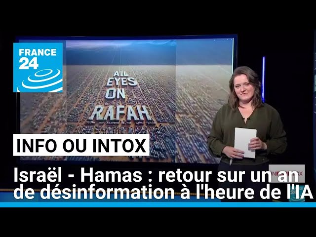 ⁣Attaques du 7-Octobre : retour sur un an de désinformation à l'heure de l'IA générative