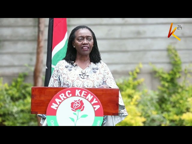 Narc leader Karua claims Gachagua impeachment a diversion tactic