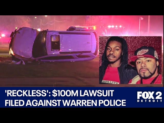 ⁣Lawsuit claims speeding Warren police weren't using lights or sirens in double-fatal crash