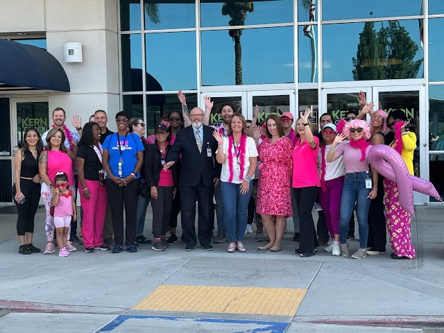 ⁣Public Health and Links for life host a Lace'n It Up Walk to kick off PINKtober