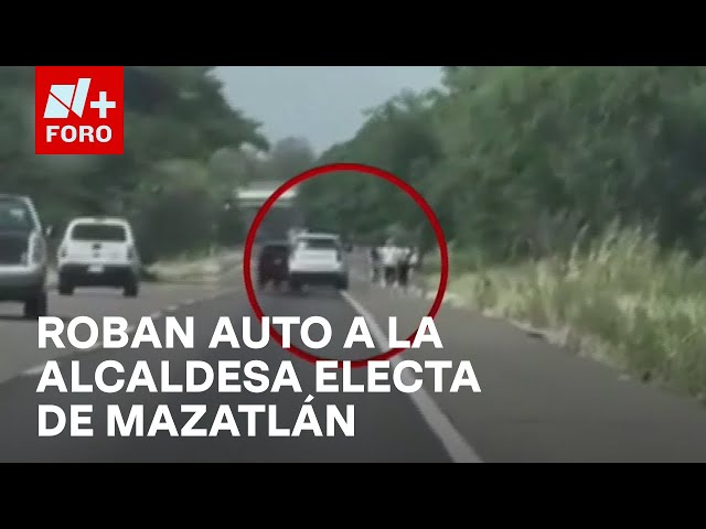 ⁣Despojan de su camioneta a la alcaldesa de Mazatlán, Sinaloa - Las Noticias