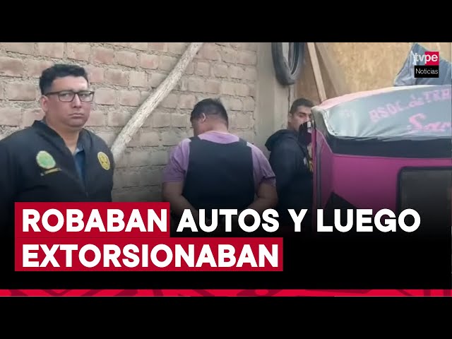 ⁣PNP desarticula banda de extorsionadores en Puente Piedra