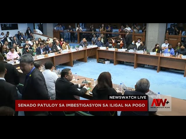 ⁣Senado ipinagpatuloy ang imbestigasyon sa iligal na POGO | NewsWatch Live