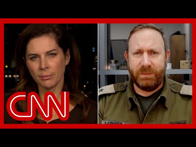 ⁣Erin Burnett presses IDF spokesman on whereabouts of hostages held by Hamas on Oct. 7 anniversary