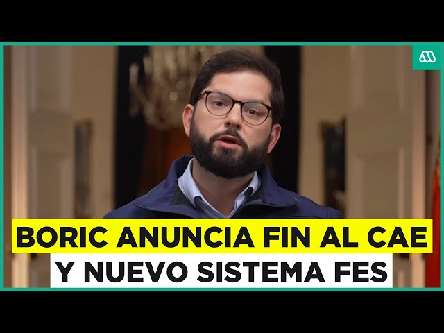 ⁣Presidente Boric anuncia fin del CAE y nuevo sistema de financiamiento estudiantil