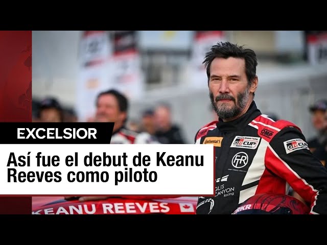 ⁣Keanu Reeves debutó este fin de semana en el automovilismo profesional